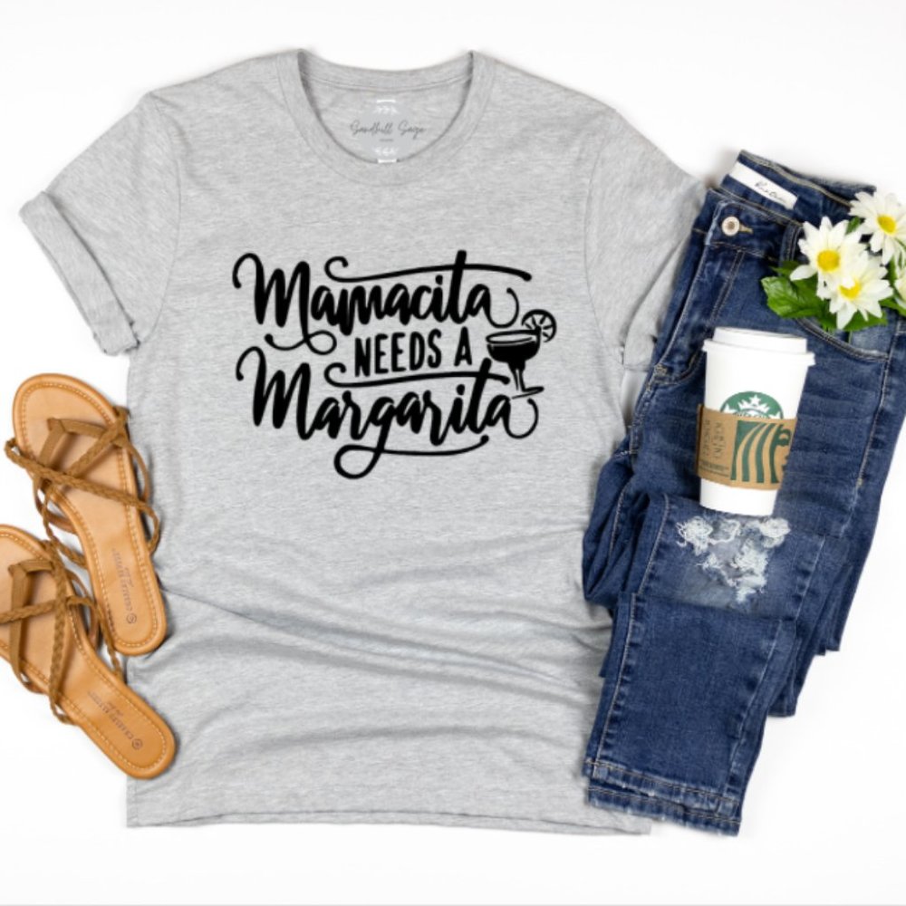 Mamacita Needs A Margarita Taco Tuesday Custom Tee Shirt